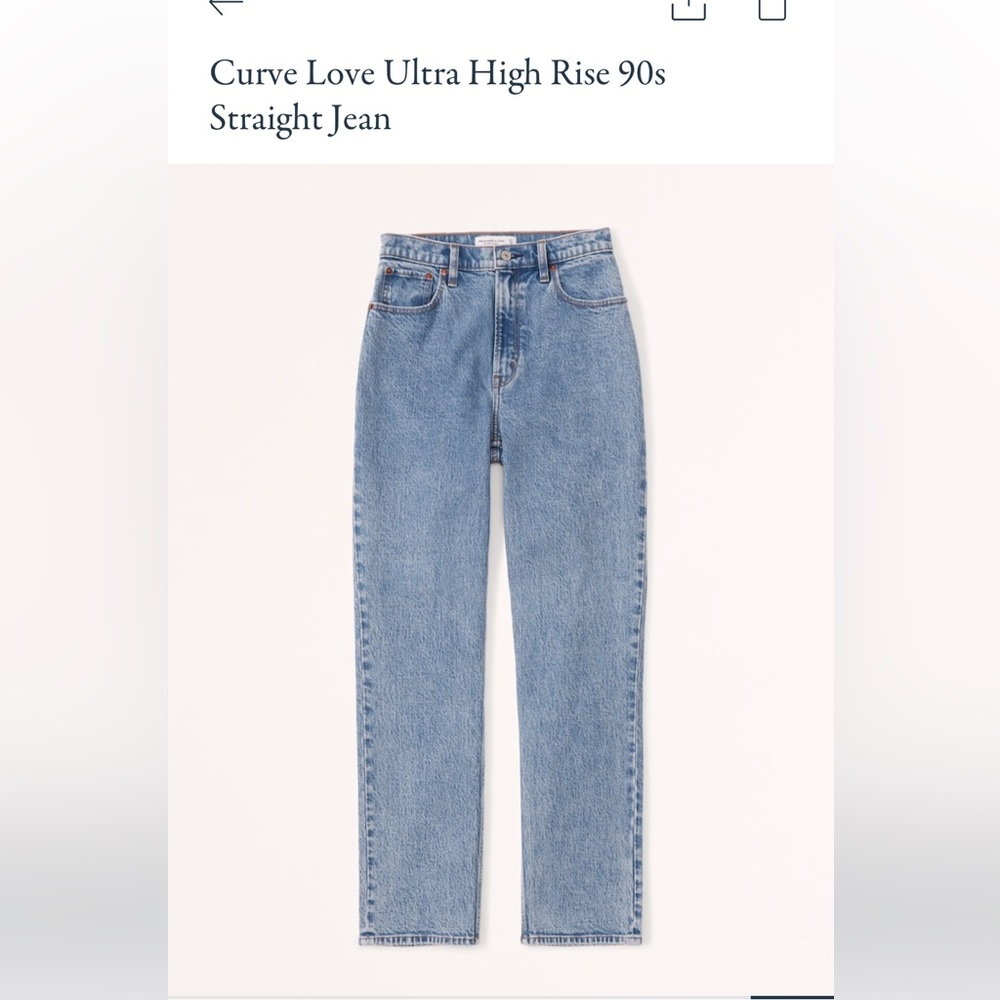* Abercrombie & Fitch * 90’s Straight Jeans Curve Love